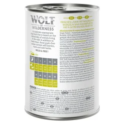 Wolf of Wilderness Adult 6 x 400 g - Single Protein