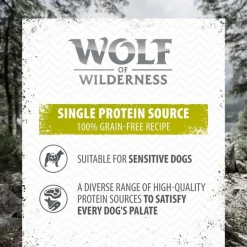 Wolf of Wilderness Adult 6 x 400 g - Single Protein