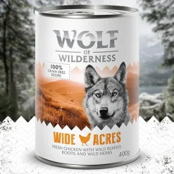 Wolf of Wilderness Adult 6 x 400 g - Single Protein