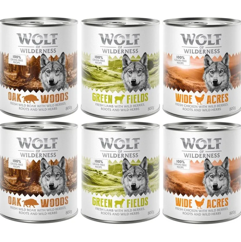 Wolf of Wilderness Adult 6 x 800 g - Single Protein