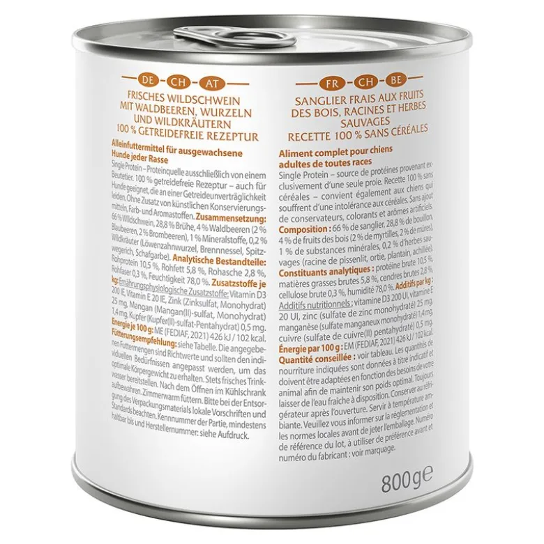 Wolf of Wilderness Adult 6 x 800 g - Single Protein