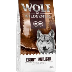 Wolf of Wilderness "Ebony Twilight" Vildsvin & Bøffel - kornfri