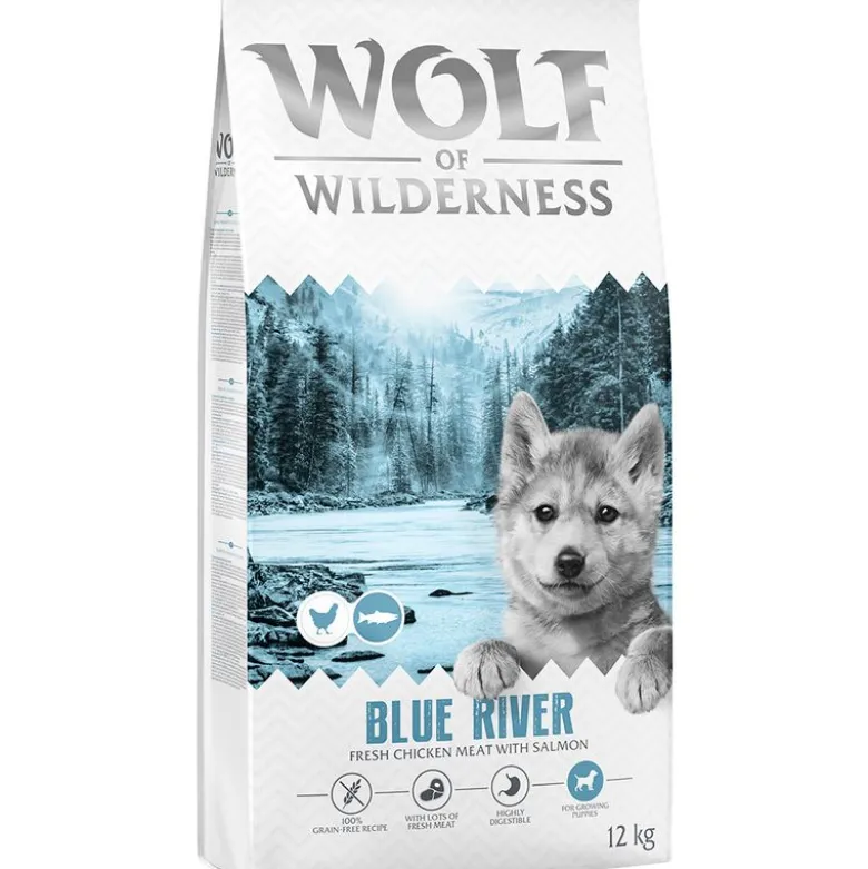 Wolf of Wilderness Junior "Blue River" laks - kornfri
