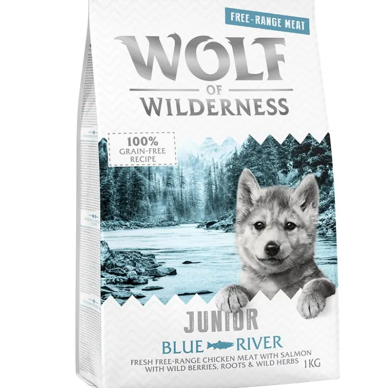 Wolf of Wilderness Junior "Blue River" - Frilandskylling & Laks