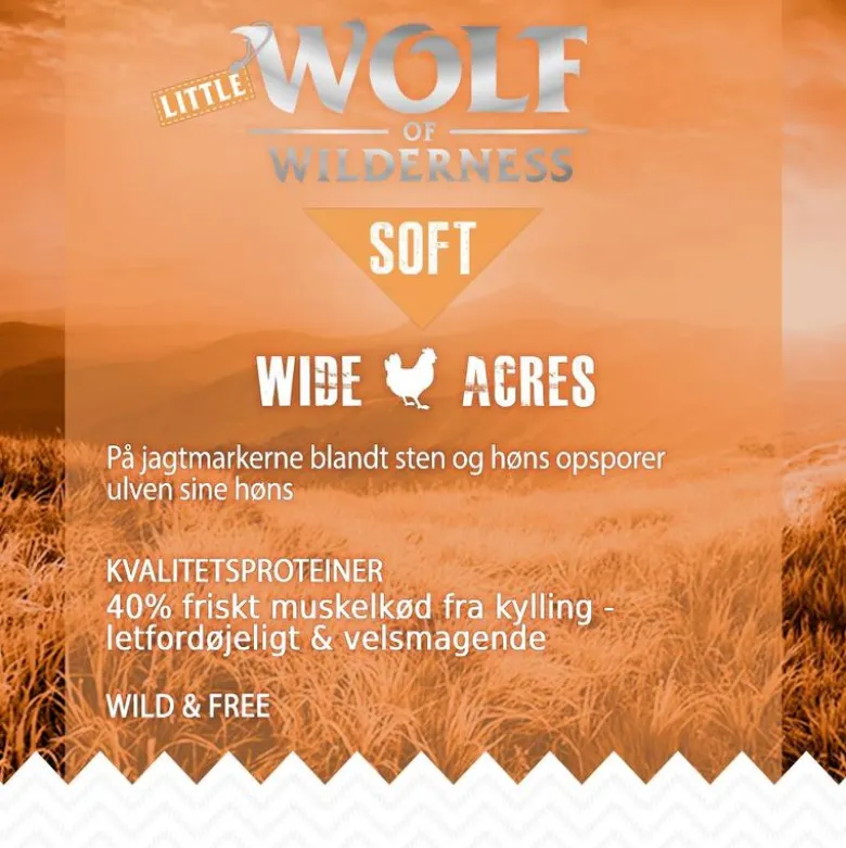 Wolf of Wilderness Junior "Soft - Wide Acres" - Kylling