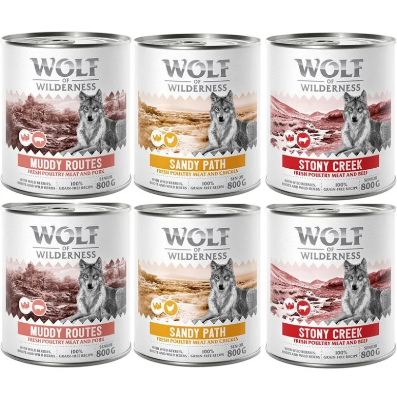 Wolf of Wilderness Senior “Expedition” 6 x 800 g