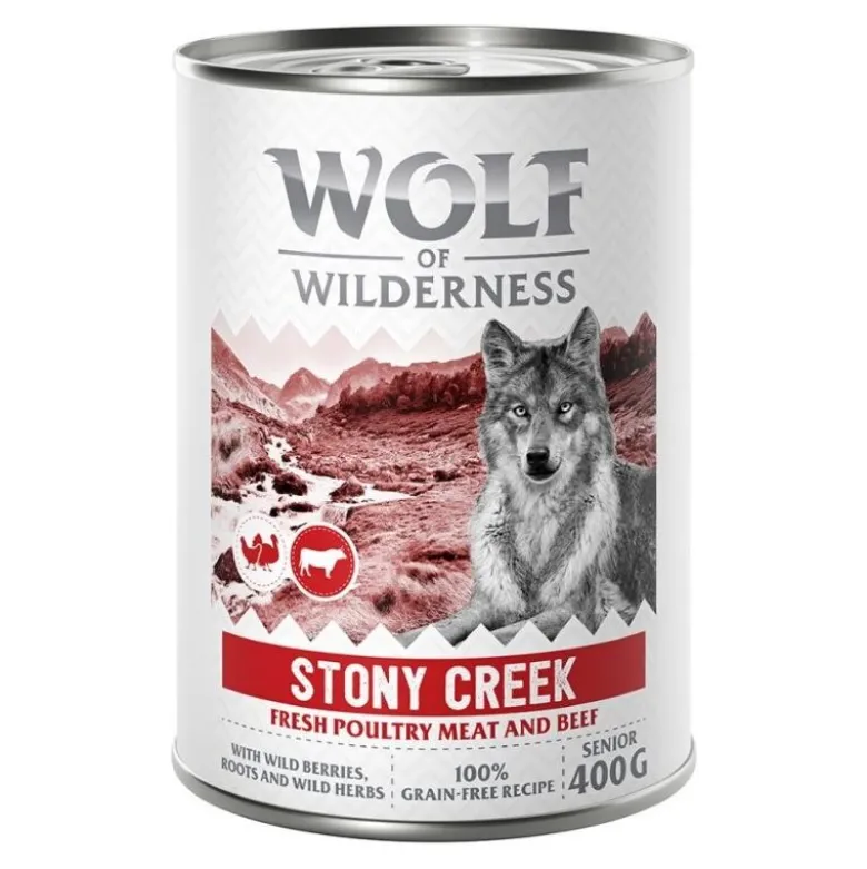 Wolf of Wilderness Senior 1 x 400 g - Fjerkræ med Okse