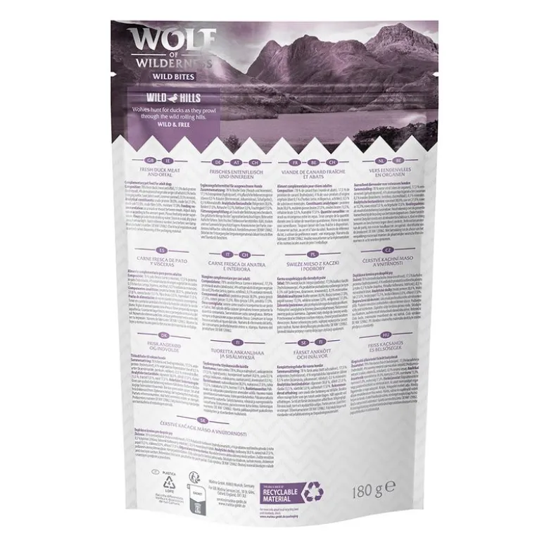 Wolf of Wilderness Snack - Wild Bites 180 g