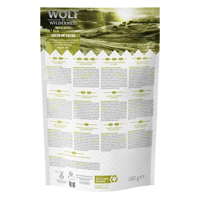 Wolf of Wilderness Snack - Wild Bites 180 g
