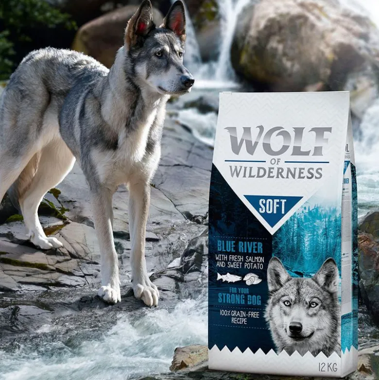 Wolf of Wilderness "Soft - Blue River" - Laks hundefoder
