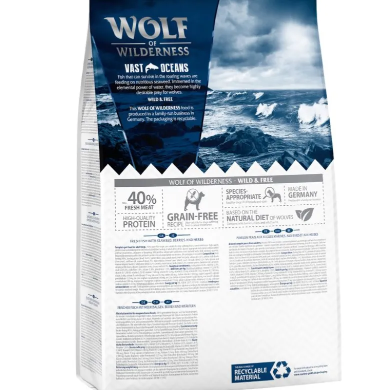 Wolf of Wilderness "Vast Oceans" Fisk - kornfri