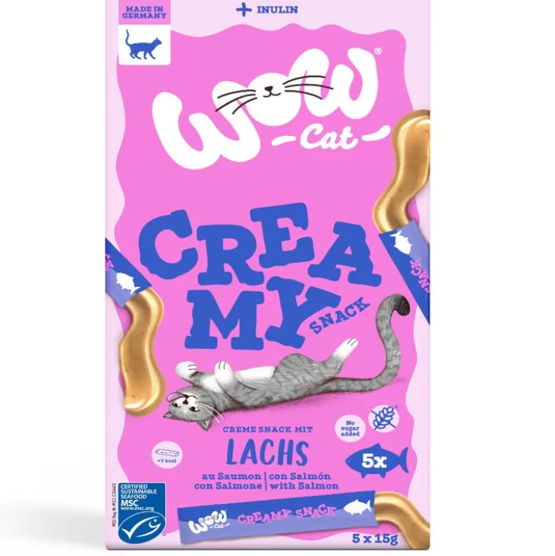 Wow Cat Creamy Snack 5 x 15 g