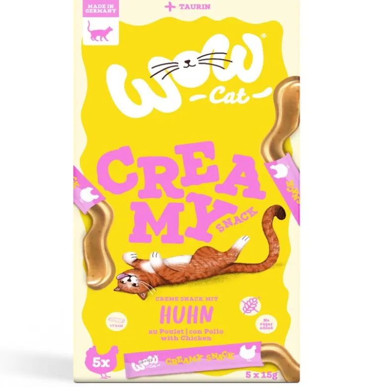 Wow Cat Creamy Snack 5 x 15 g