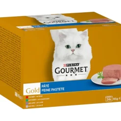 96 x 85 g Jumbo Pack Gourmet Gold + 24 x 85 g Fine Pâté Mix gratis!