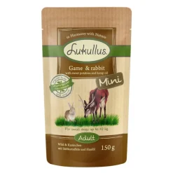 6 x 150 g Lukullus Naturkost Mini Mix Adult (portionsposer)