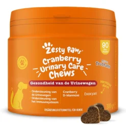 Zesty Paws Urinary Care Chews Tranebær