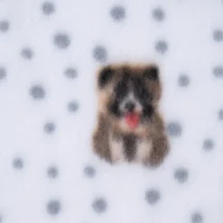 zooplus Basics Fleece Dogs & Dots hyggetæppe
